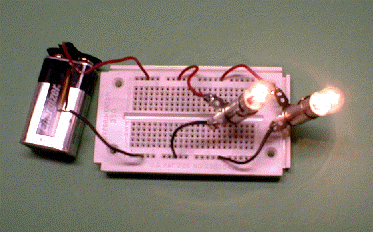 Breadboard parallel circuit